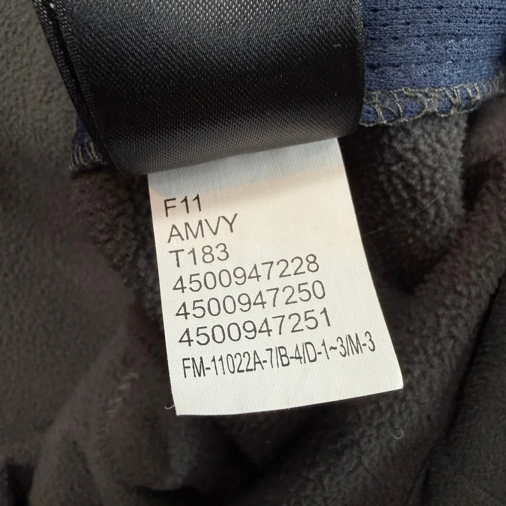 The North Face Apex Bionic Fleece Lined Softshell Jacket M Navy Blue Full Zip